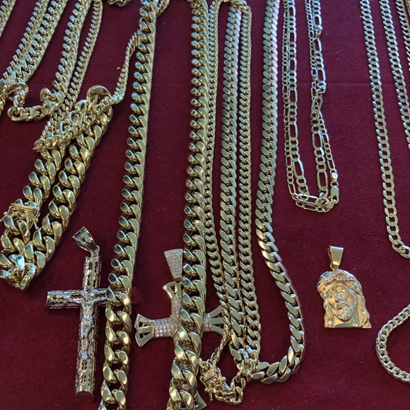 14 kt “ Miami Cuban” 24” necklace 59.5 grams - Picture 8 of 16